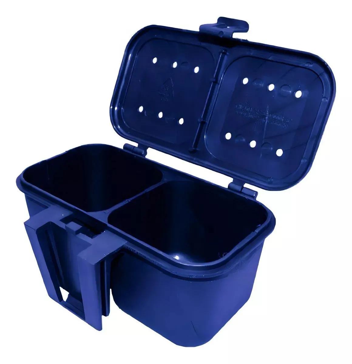 Estojo Simples Azul 2 Divisorias Hi