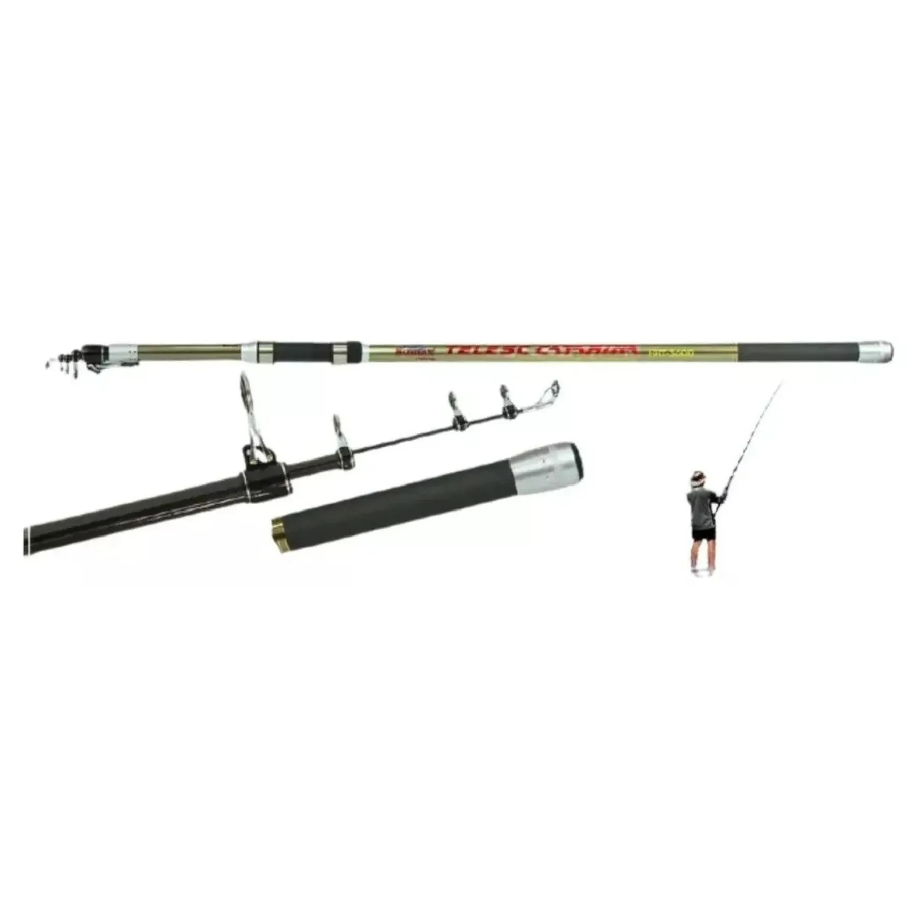 Vara Pesca Praia Catarina Sumax 3,60m 3,90m 4,20m 100/200g 100% Carbono