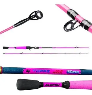Vara Albatroz Topaz Pink 5'6" (1,68m) 12lb - 02 Partes para Carretilha