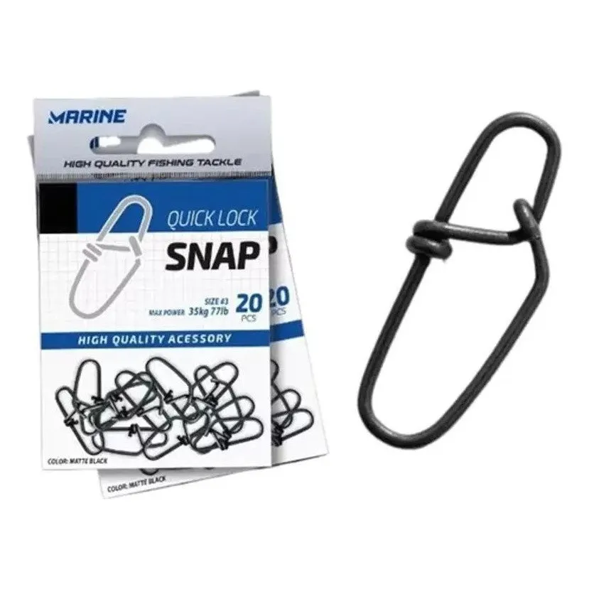 Snap De Pesca Quick Lock 20pcs Marine