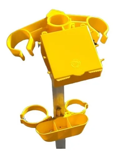 Suporte calao Espera Vara Pesca Triplo Completo 1,5m Aluminio