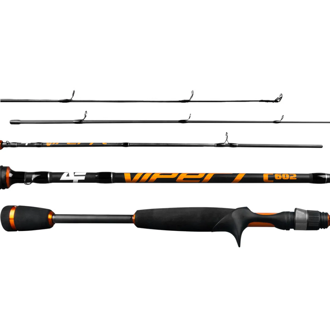 Vara Viper Albatroz Fishing 6" (1,83mt) 17lbs - 2 partes - para Carretilha