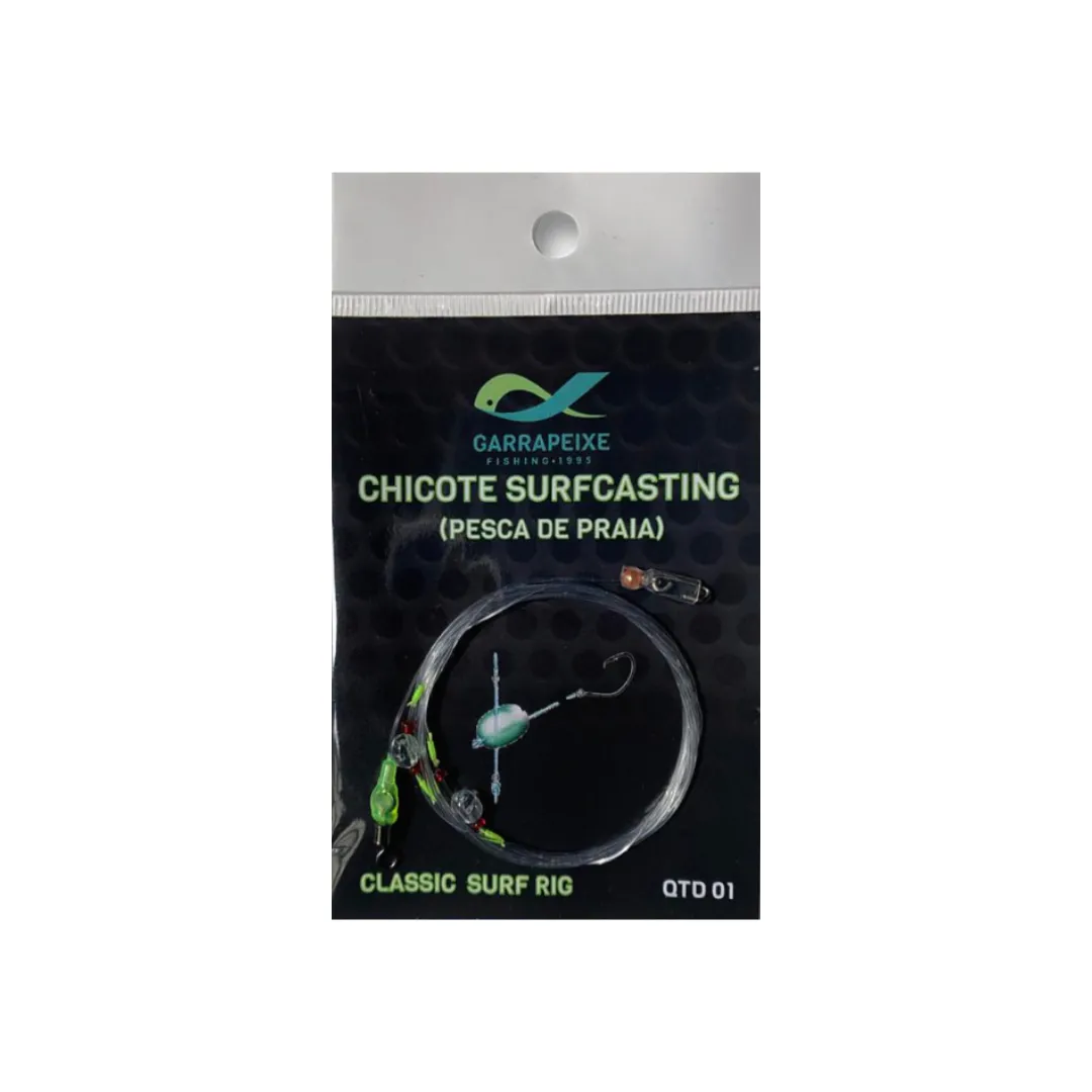 Chicote para 2 Anzóis - Surfcasting Garra Peixe