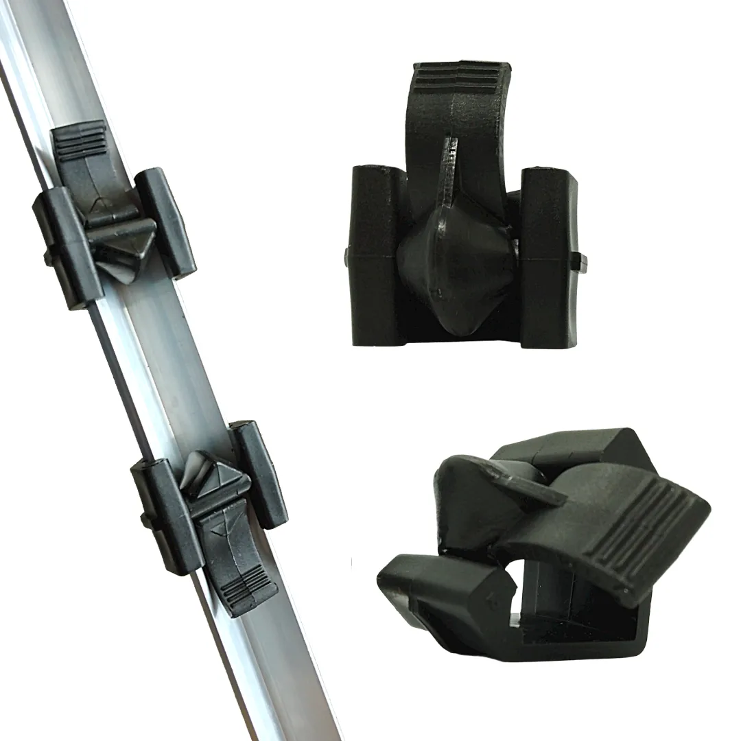 Par de Travas de Ajuste para Suporte de Vara Asplast