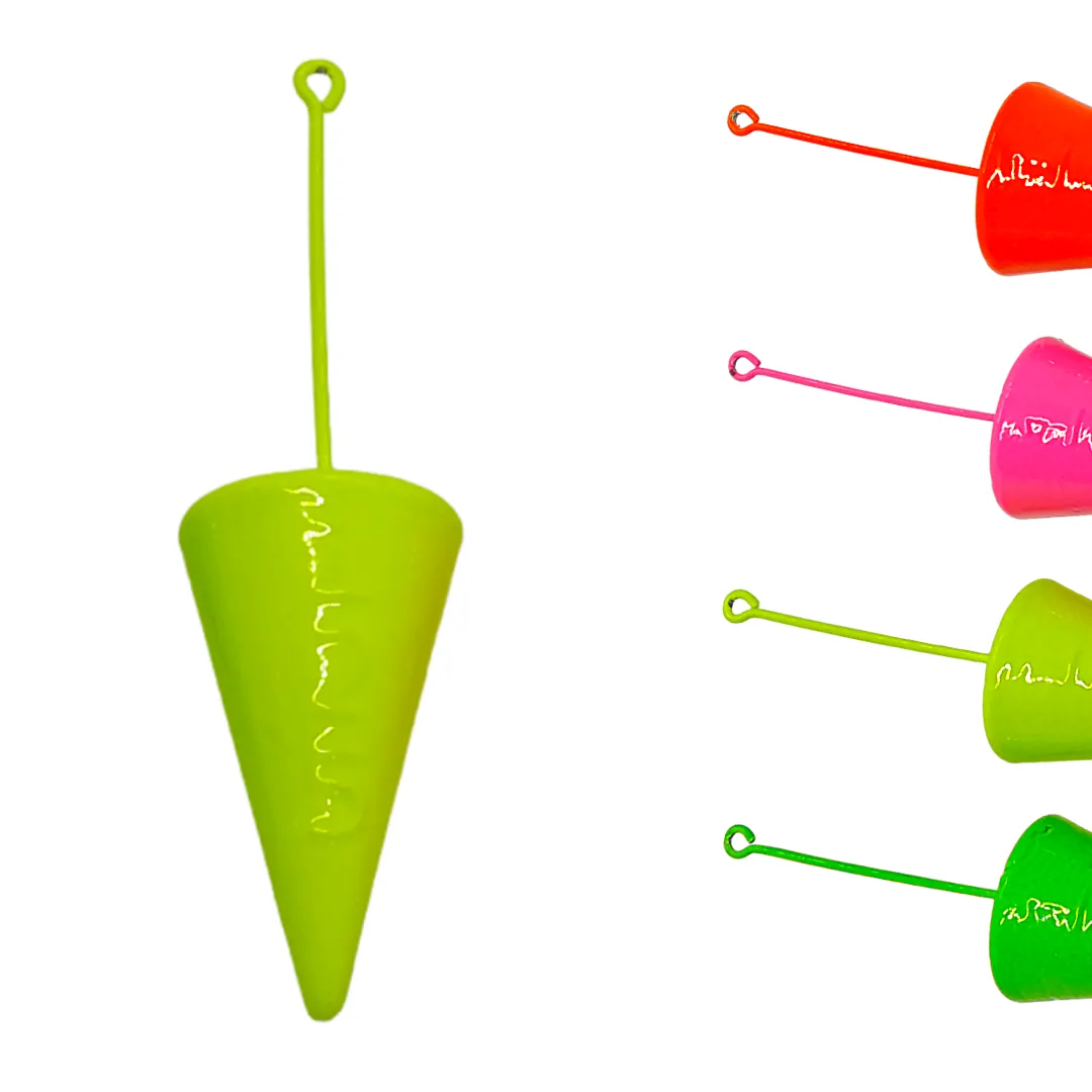 Chumbada Colorida Cone - Chumbo com Haste