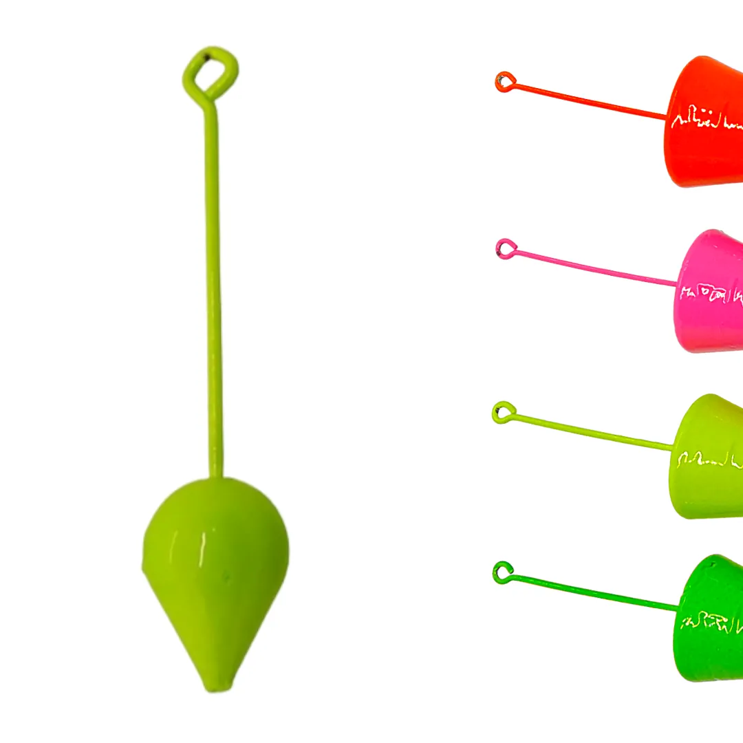Chumbada Colorida Pião - Chumbo com Haste