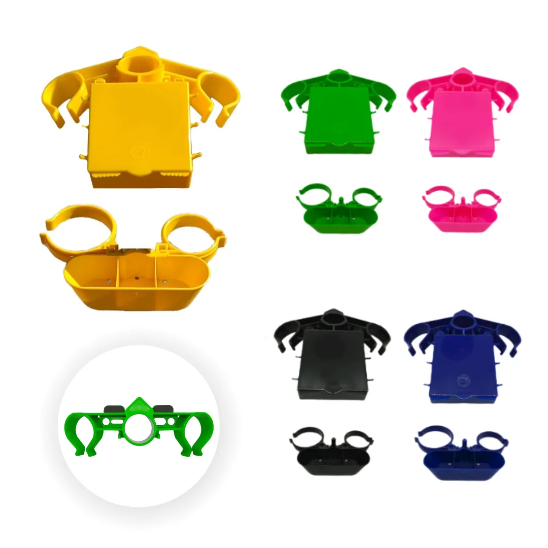 Kit Suporte De Vara Triplo com Caixa Asplast