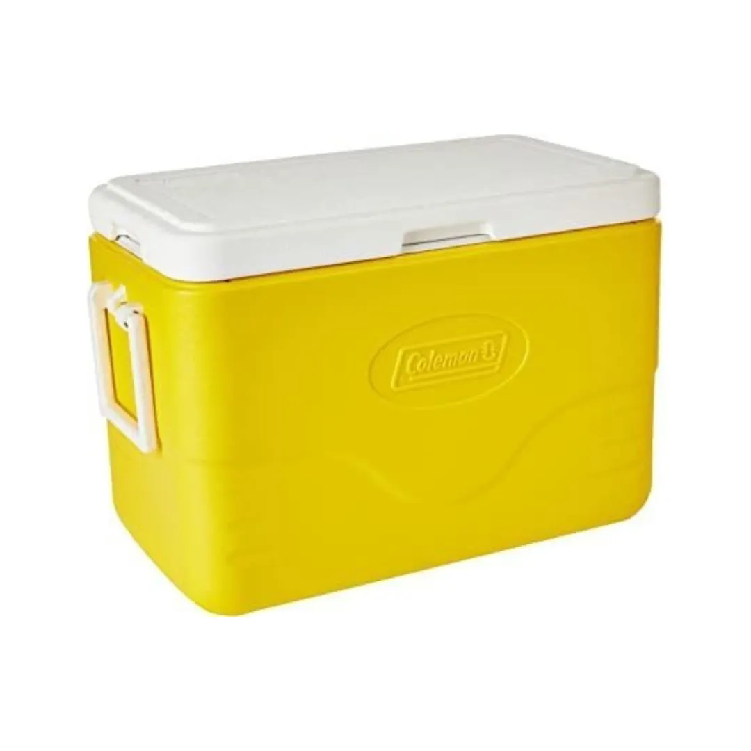 Caixa Térmica Coleman 28QT Alça Dupla Articulada 26.5L Amarelo Copa