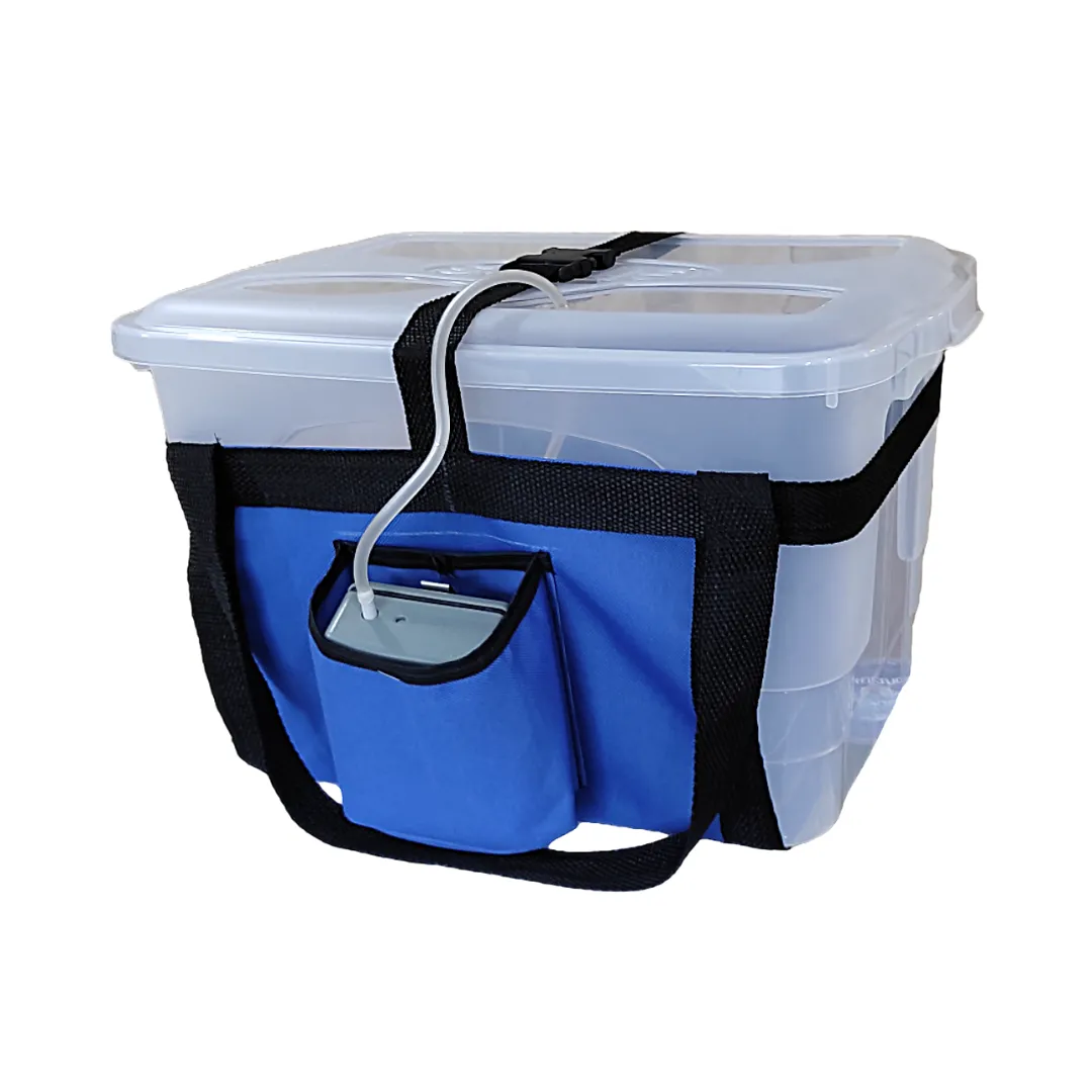 Caixa Completa Para Viveiro de Isca Com Oxigenador - 20lts