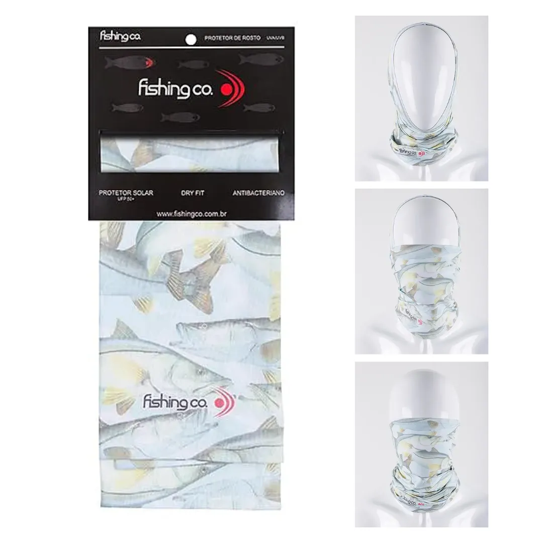 Bandana Protetora de Rosto Fishing Co - Estampa Robalo