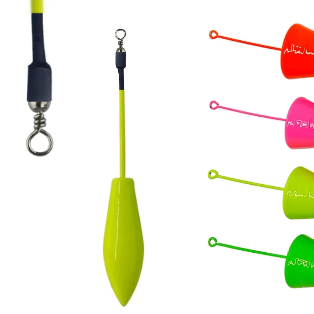 Chumbada Colorida Torpedo - Anti Torção Chumbo com Haste