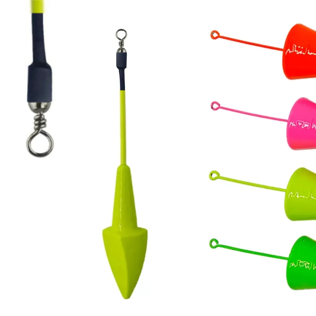 Chumbada Colorida Bico de Pato - Anti Torção Chumbo com Haste