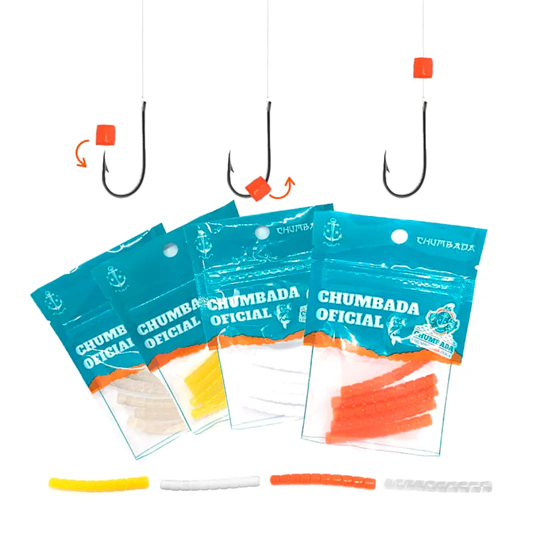 Kit Flutuador Atrativo 5mm - 5 Filetes com 10 Unidades