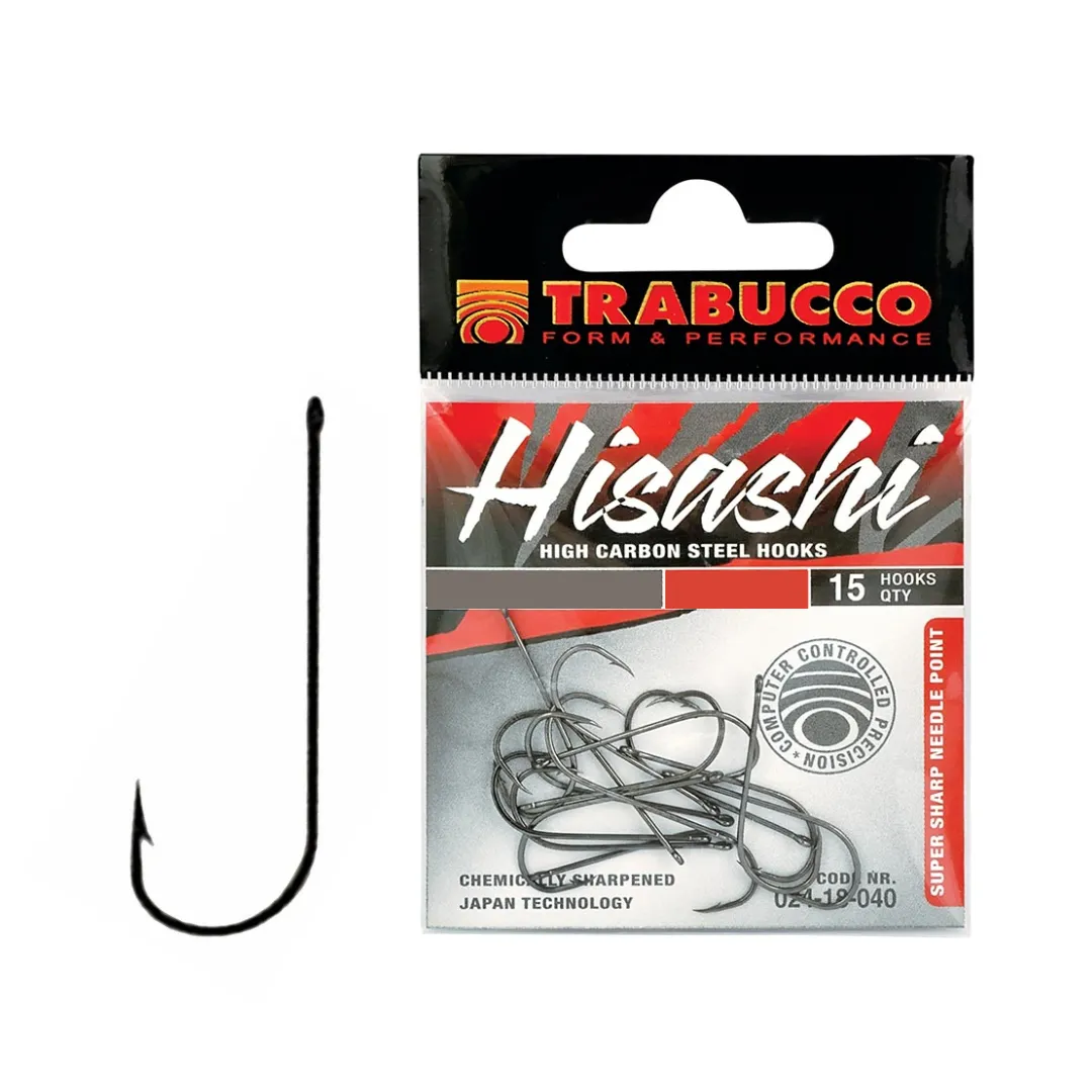 Anzol Trabucco Hisashi Black - 15 unidades