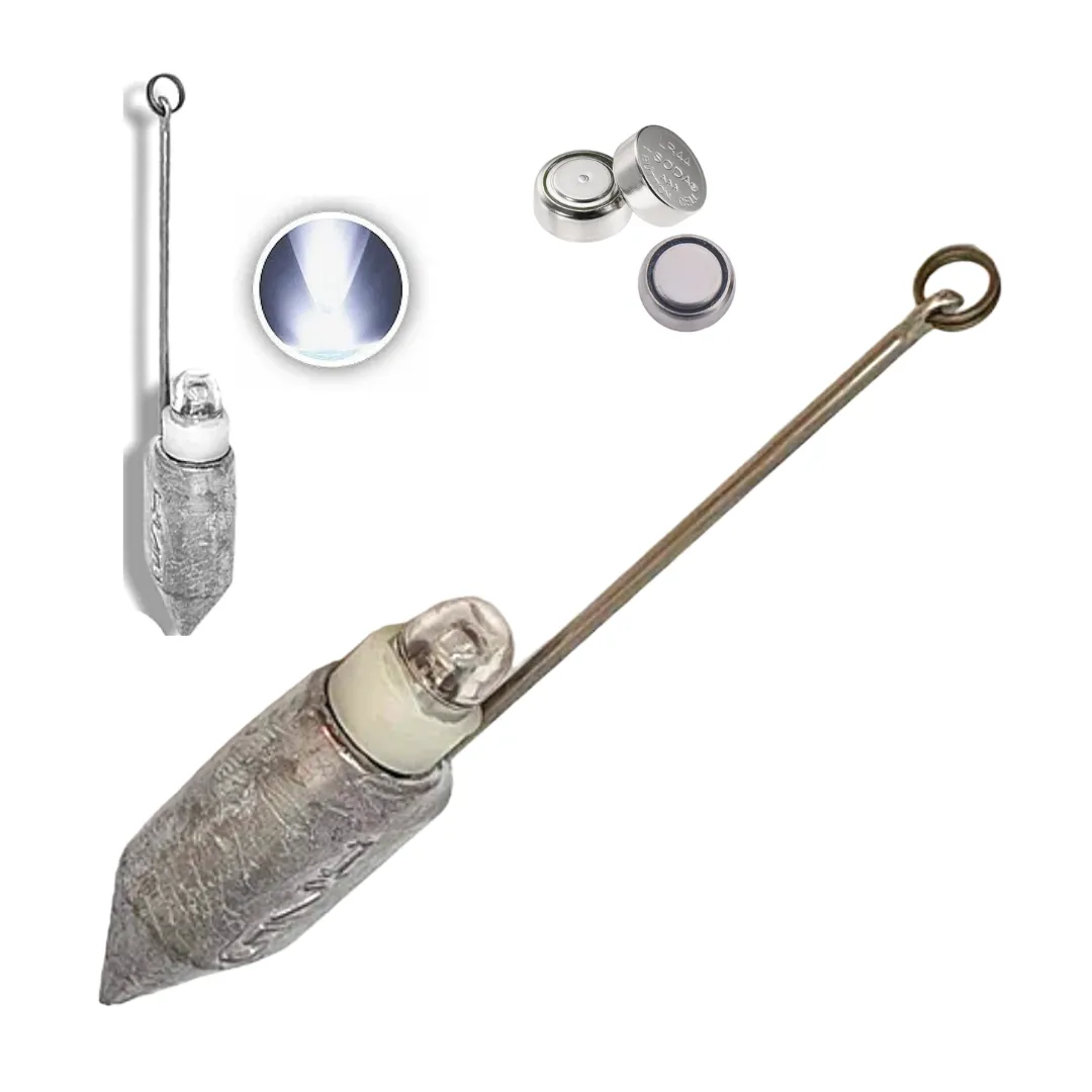 Chumbada Led Sinker 125gr com Cápsula + Baterias e Led