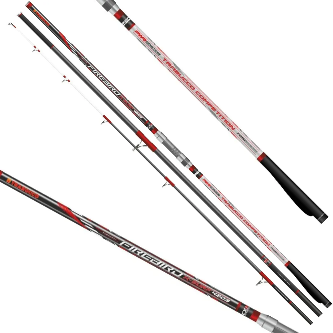 Vara Trabucco Firebird K-SURF 4,20m Hibrida 250g - Molinete