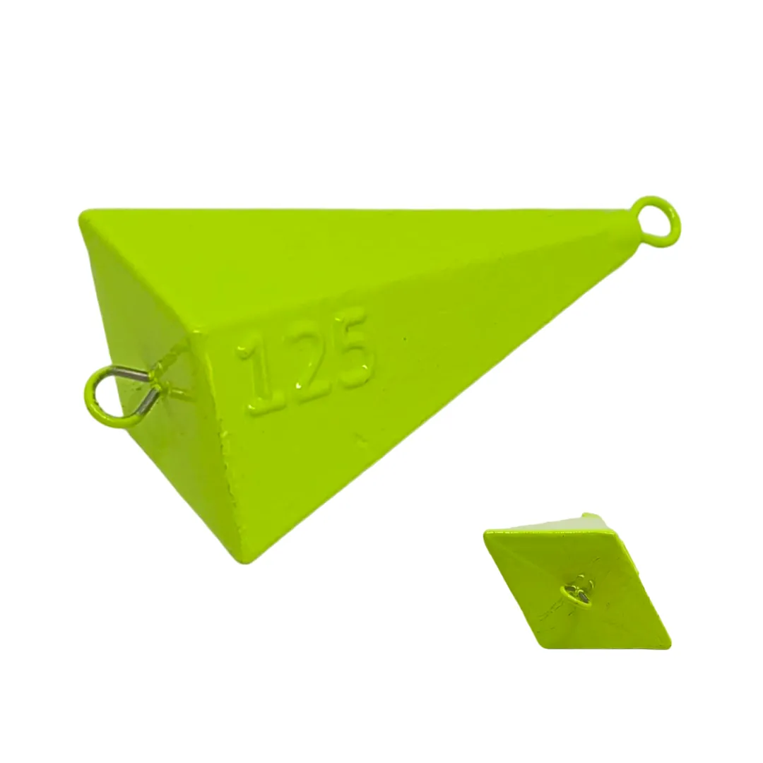 Chumbada Pirâmide Colorida com Engate Duplo Competition