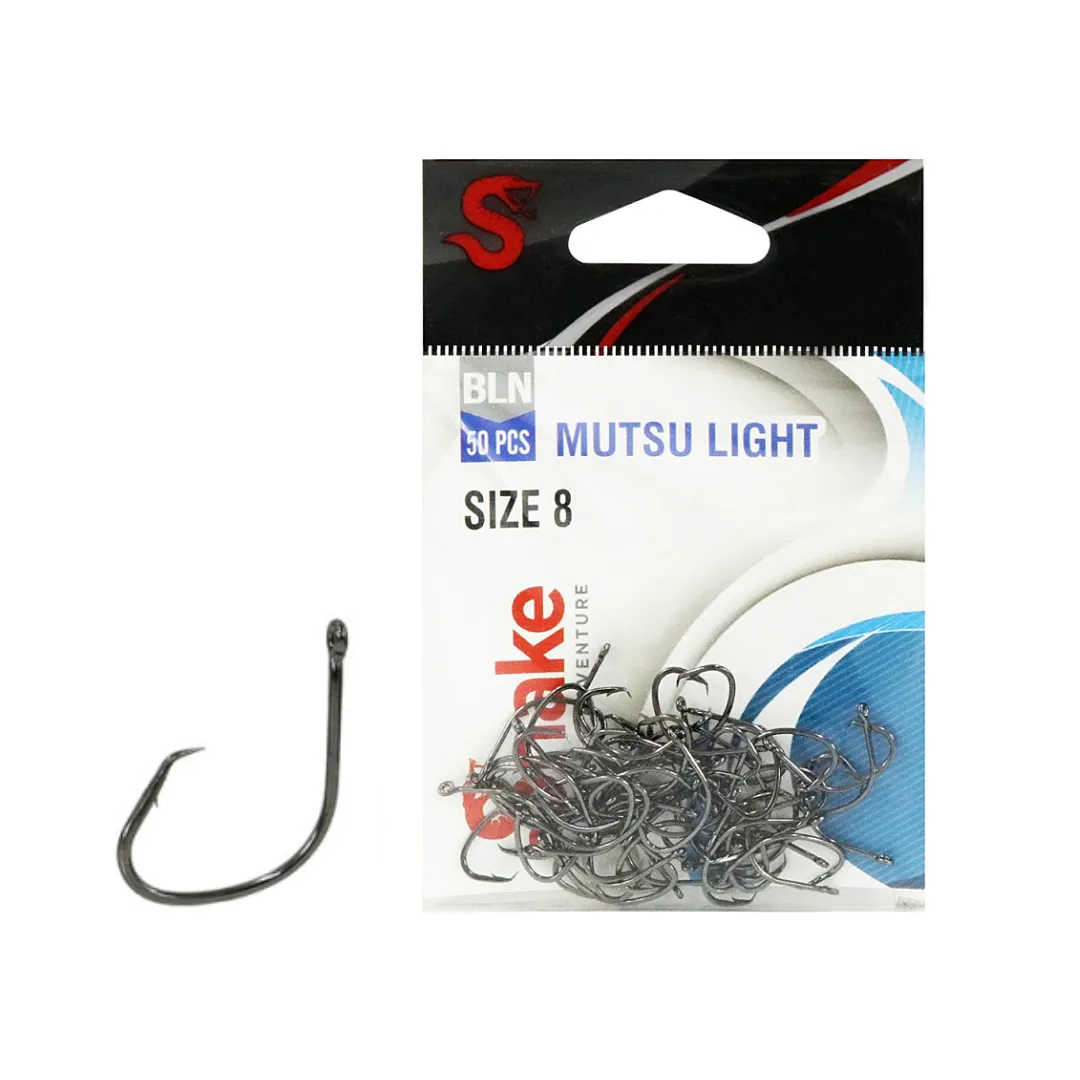 Anzol Snake Mutsu Light Black Nickel - 20pçs