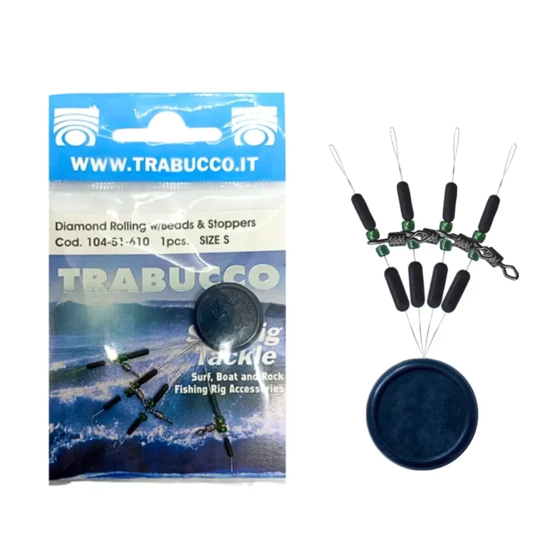 Rotor Pronto para Montagem de Chicote Trabucco Diamond Rolling w/Beads Stoppers