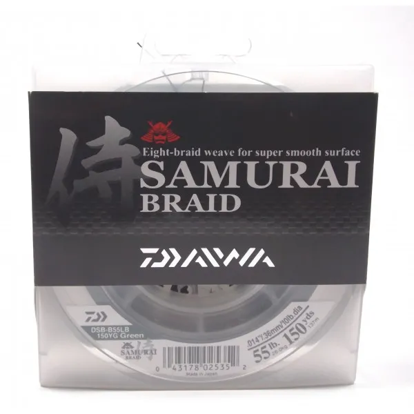 Linha multifilamento DAIWA SAMURAI 150YDS - 55 Lbs - 0,36 mm - 137 m