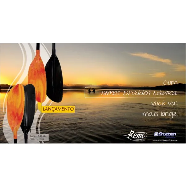 Remo duplo Brudden cor Laranja com Amarelo