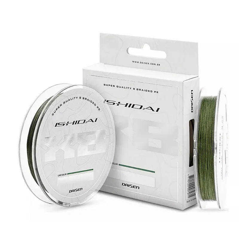 LINHA MULTIFILAMENTO 8X ISHIDAI VERDE PE 1.2 0,15 21LB 200MT
