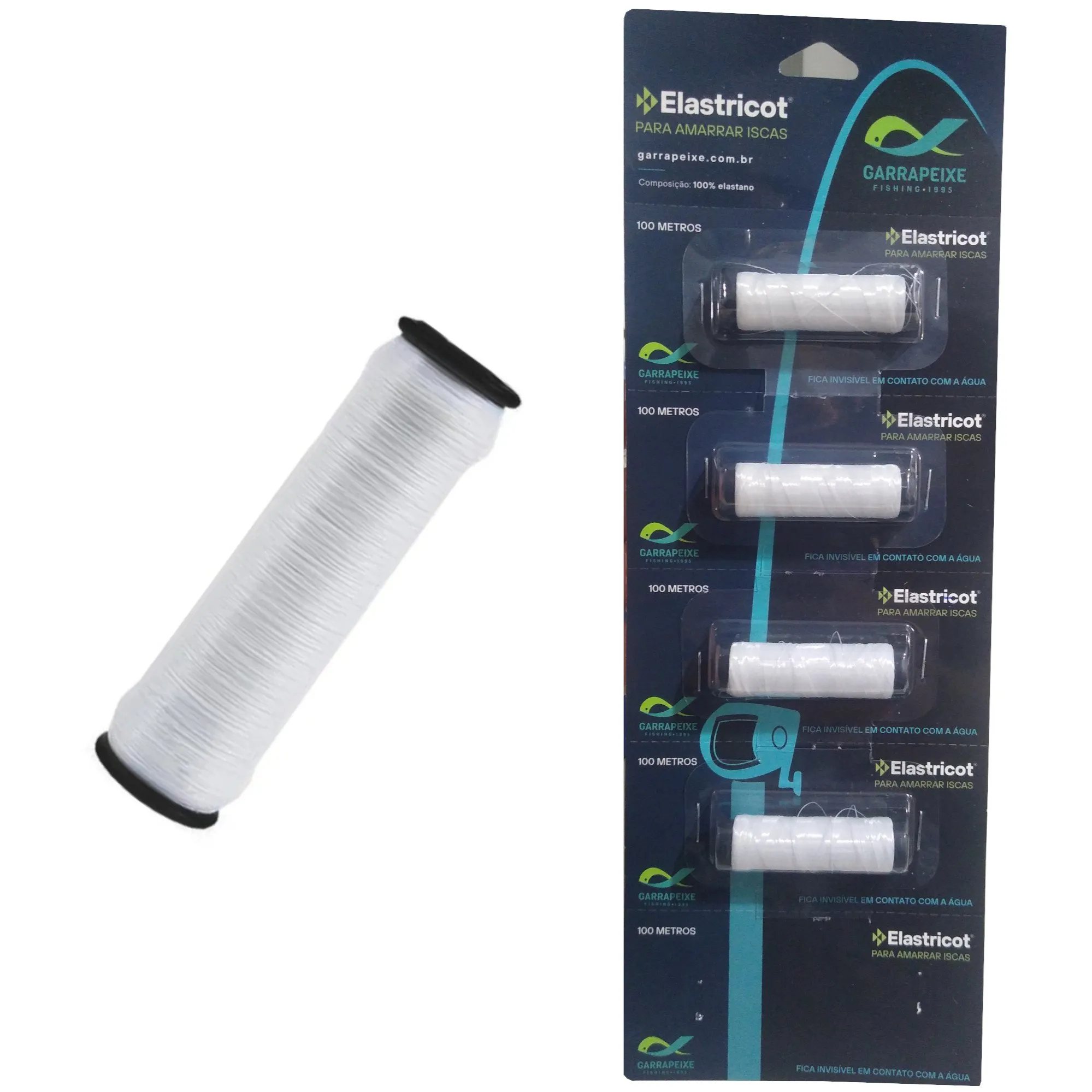 Elástico Transparente Invisível na Água -  Garra Peixe