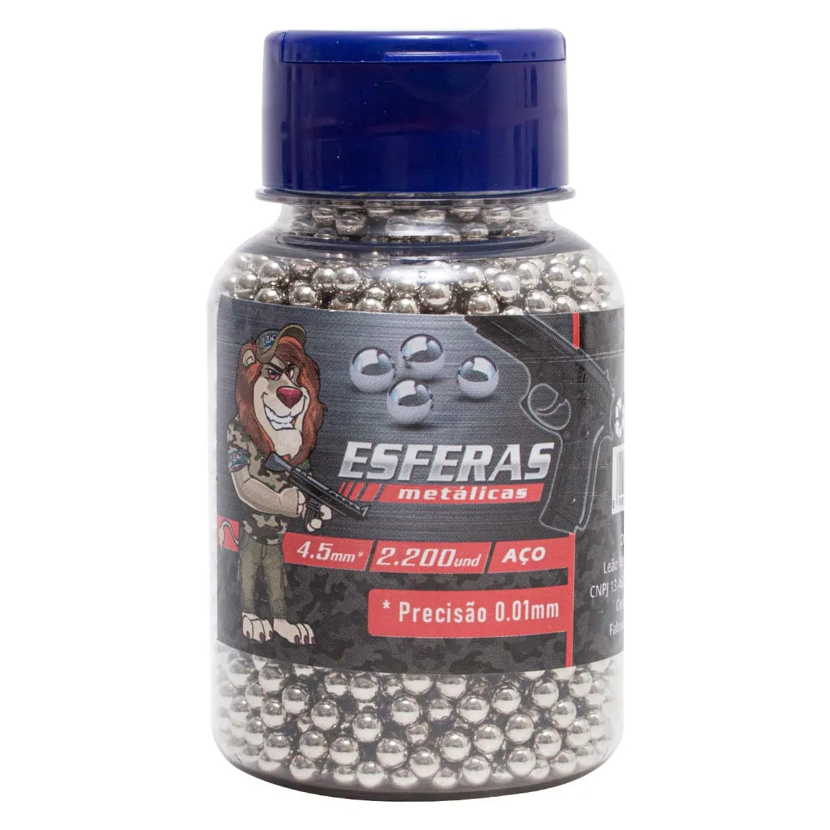 Esferas de Metal em Aço Níquel 4.5mm com 2200un - Leão Modelismo