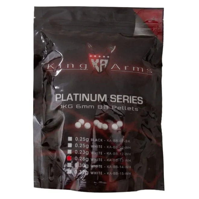 Esferas Plásticas BBs King Arms 0.28g Platinum Series - 3.600un