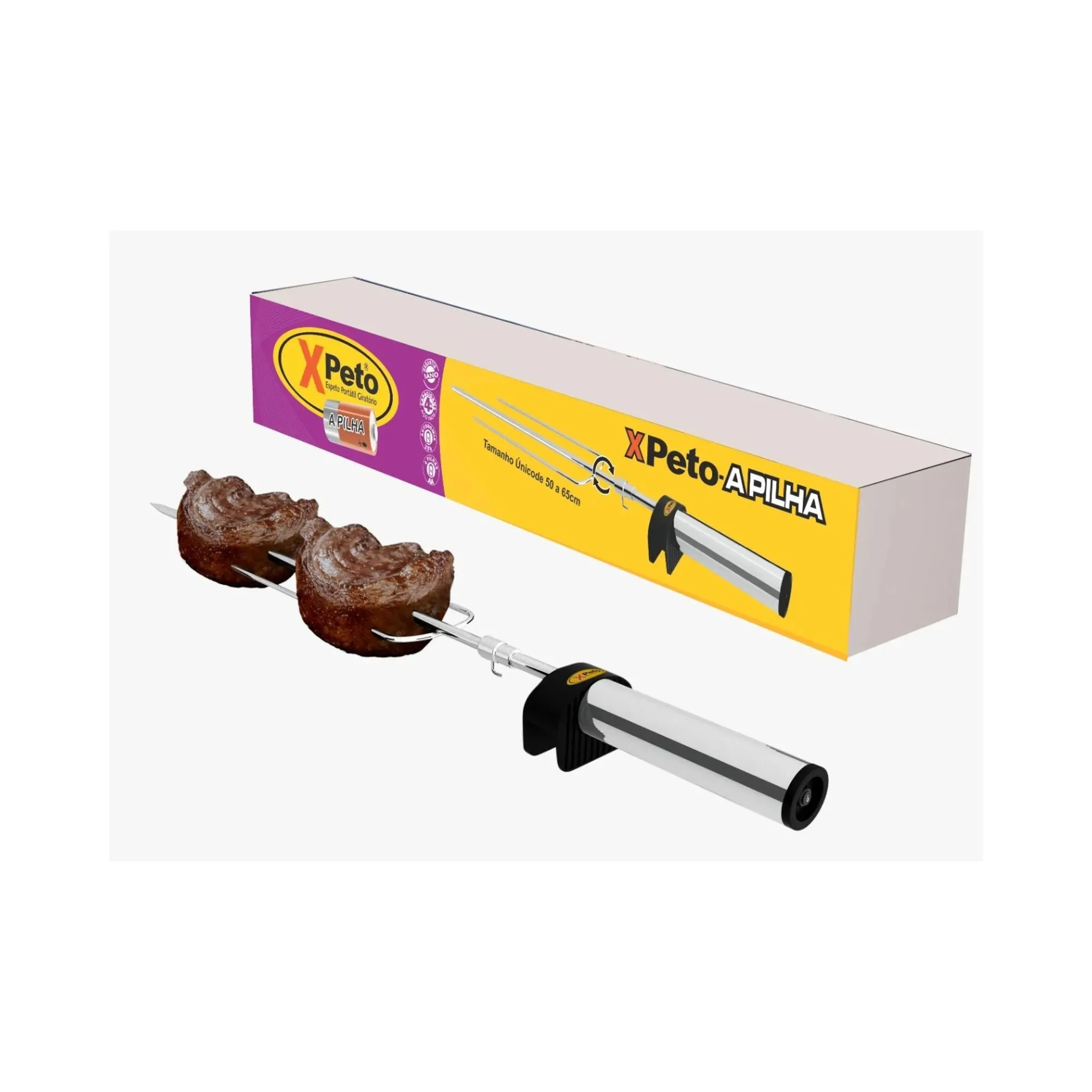 Espeto Giratório a Pilha Xpeto