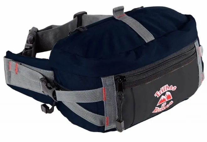 Estojo p/ Cintura (pochete) Enduro 99 2 litros Preto e Cinza