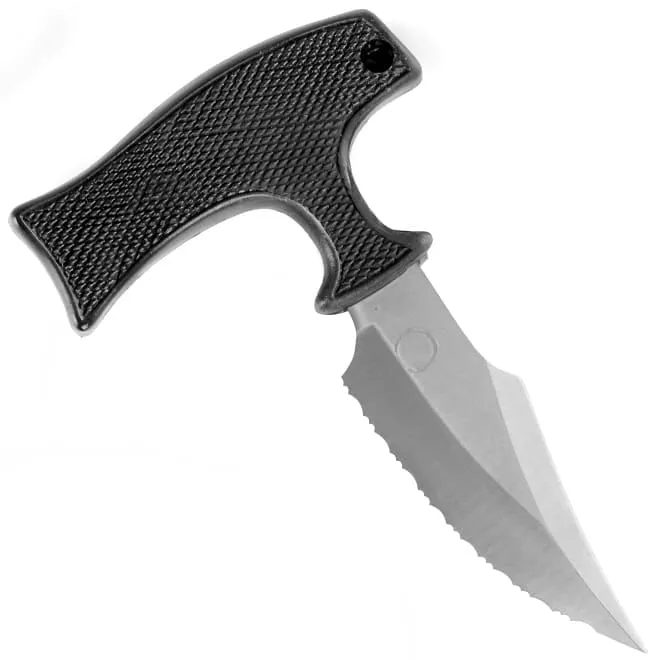 Faca Cabo T Aço Inox c/ cabo de borracha + bainha - Kantas - 9435a