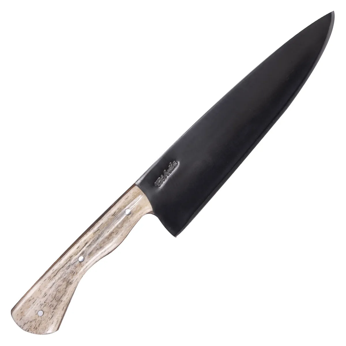 Faca do Chefe Laminada 8" Aço Carbono 5160 Cabo em Osso - D'Ávila