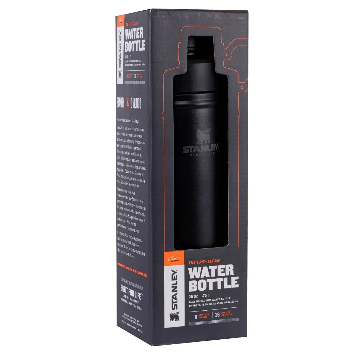 Garrafa Térmica Classic Hammertone Matte Black 750ml - Stanley