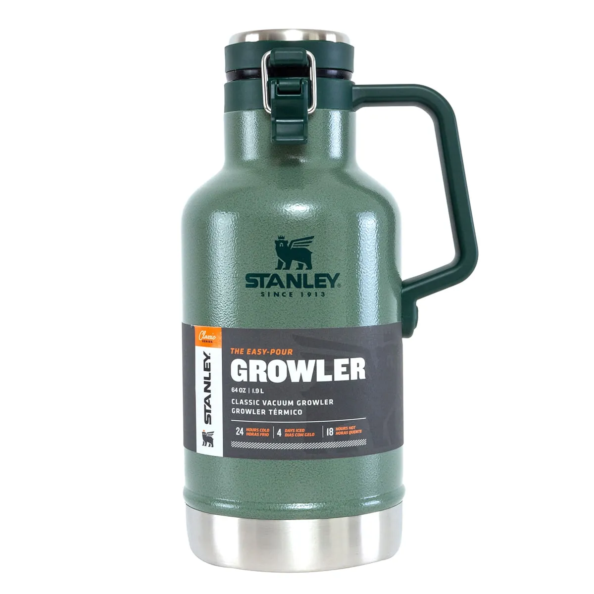 Growler Térmico Classic Hammertone Verde 1,9 Litros - Stanley