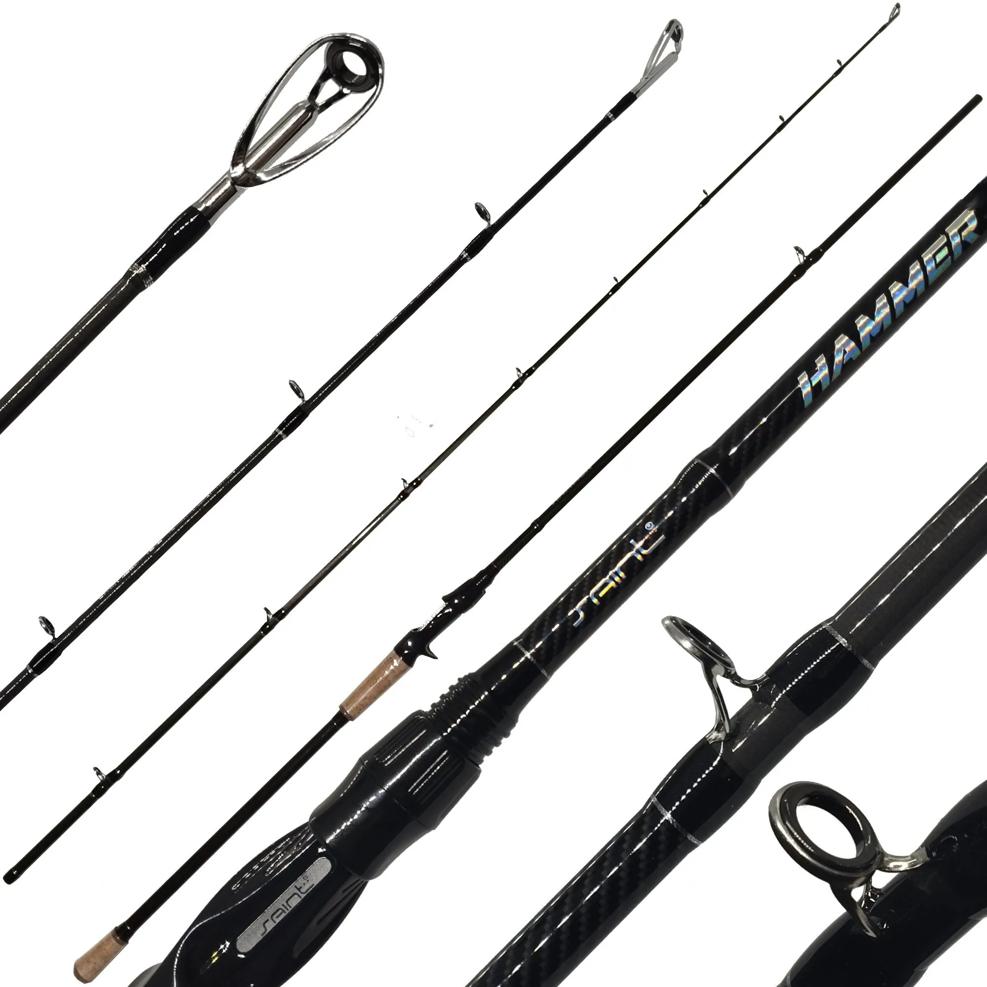 Vara Carretilha Saint Hammer 2,44m 8'0 | 25-50lb - 120g -  2 partes