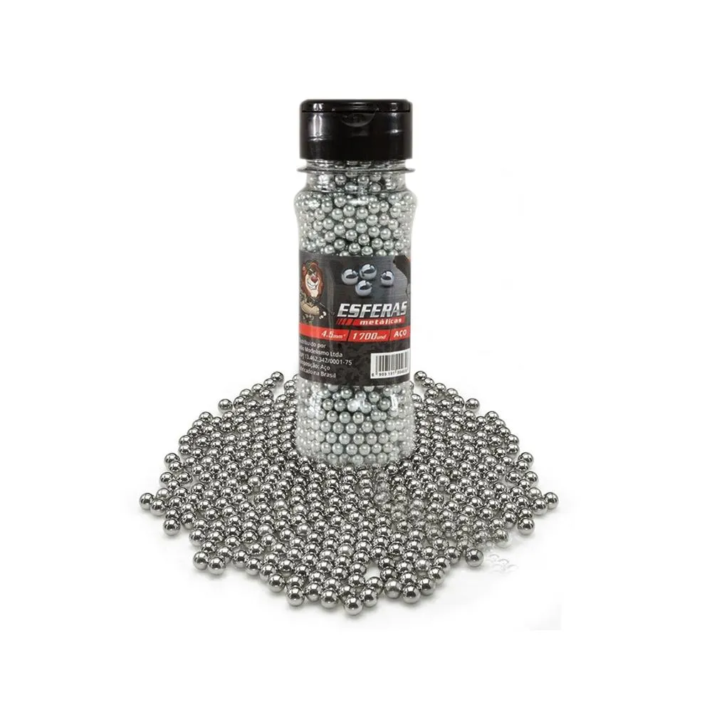 Esfera De Aço Niquelada 4.5mm Pote Com 1700unds - Leão