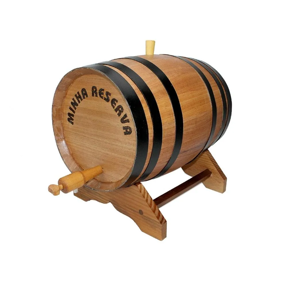 Barril De Cachaça Madeira Jequitiba Rosa 20 Lt - Tanoaria