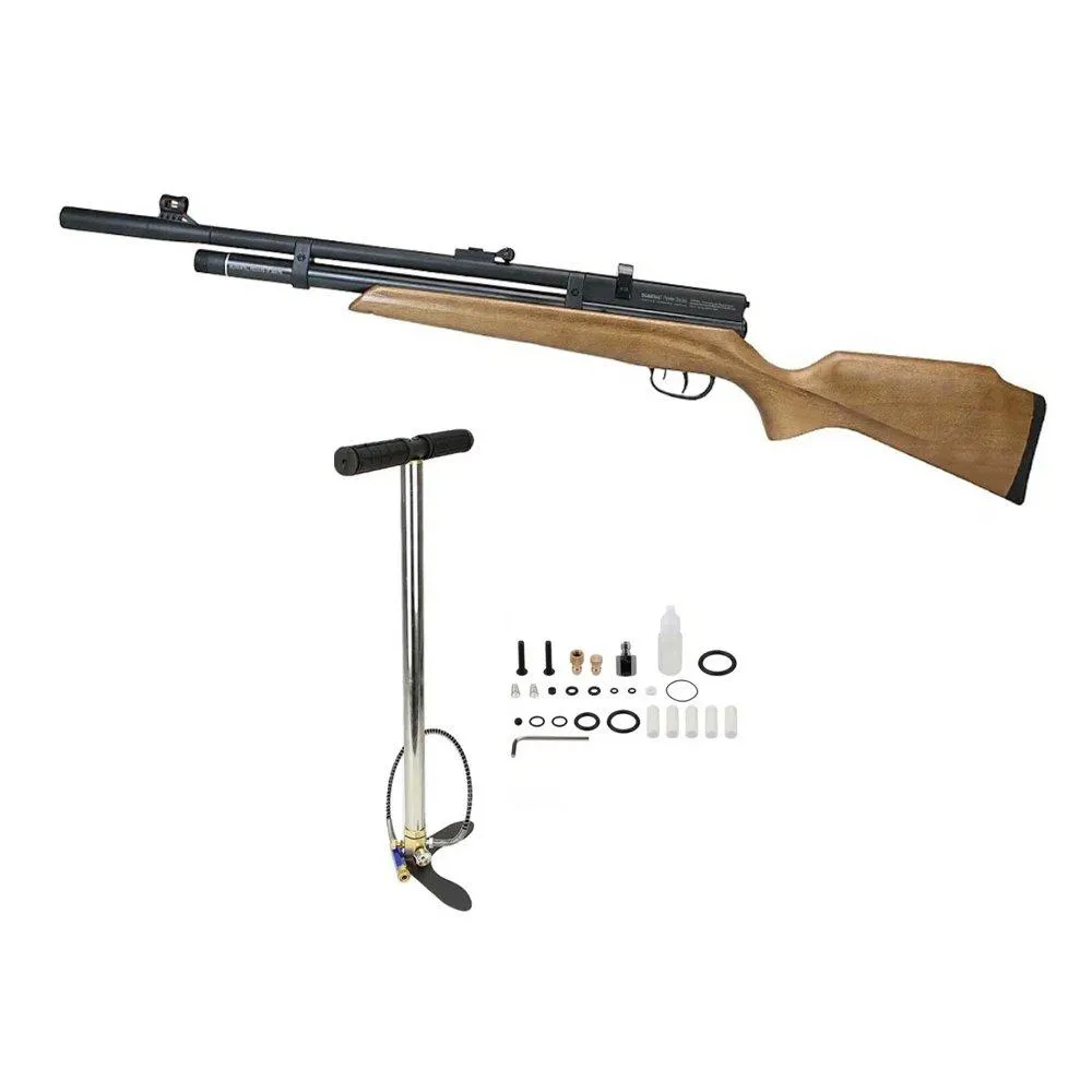 Carabina Beeman PCP 1332 Raider 6,35mm Madeira + Bomba