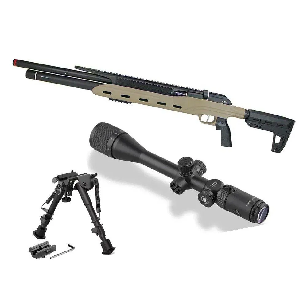 Carabina PCP Semi-Auto M50 Tempesta Desert 5,5+ Bipe+ Luneta