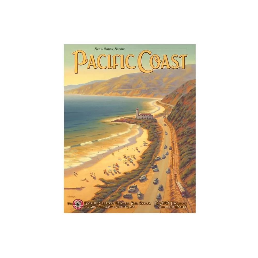 Placa Metálica Decorativa Pacific Coast - Rossi