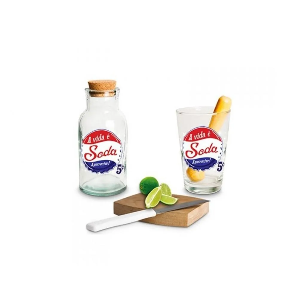 Kit Caipirinha A Vida é Soda - Vaca Design