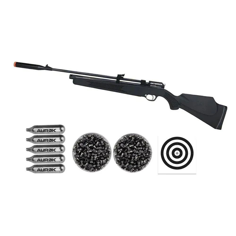 Carabina Pressão CO2 CR600S 5,5 Artemis FXR+Chumbo+Co2+Alvos