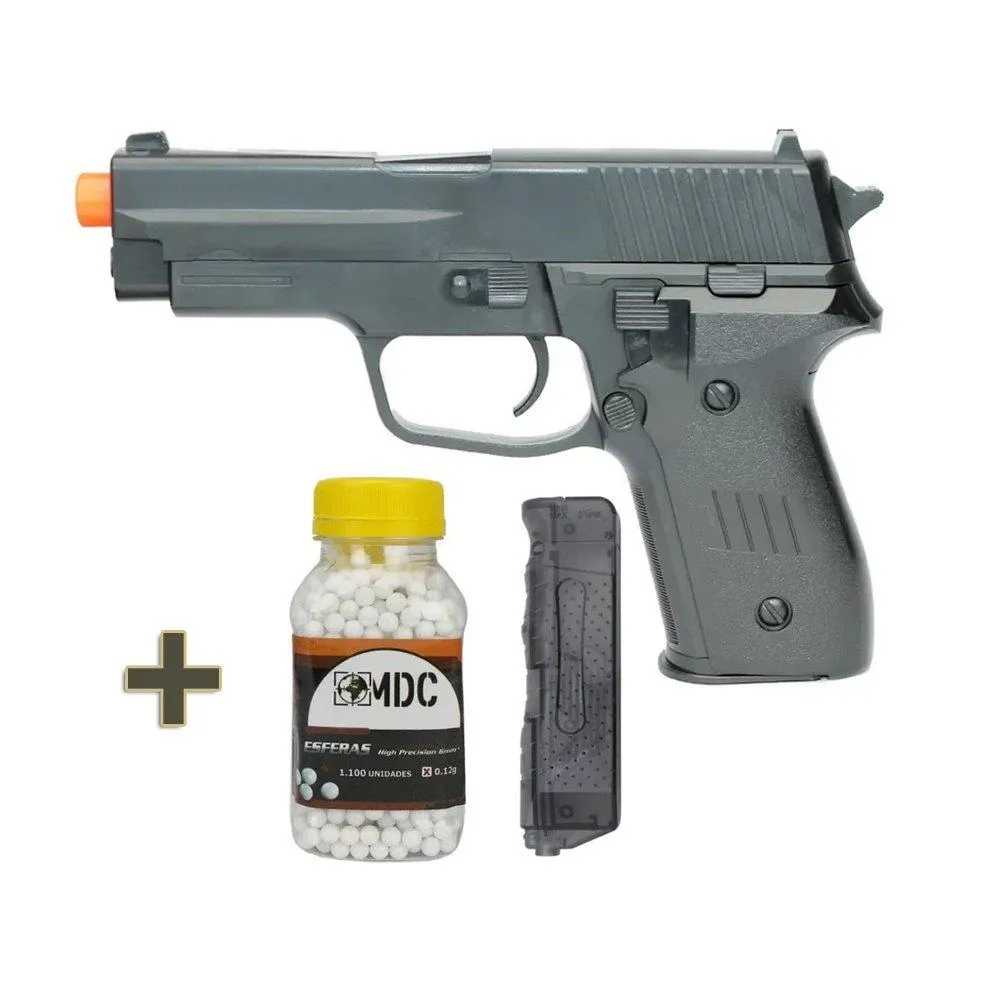 Pistola De Airsoft Vg P226 Spring 6mm Rossi Vigor + Itens