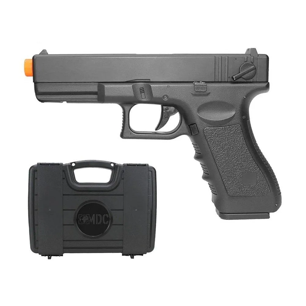 Pistola De Airsoft Glock G18c Aeg + Case Nautika