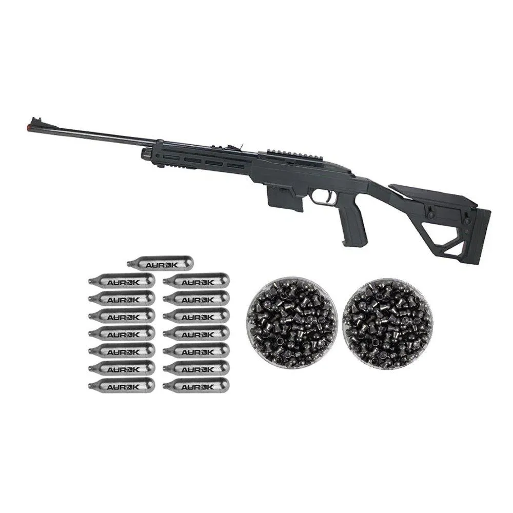 Carabina Pressão CO2 Crosman 1077 TAC Semi auto 4,5+BBS+Co2