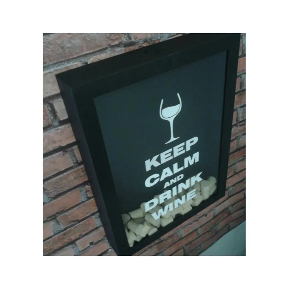 Quadro Porta Tampas Drink Wine Grande/largo - Bar Light