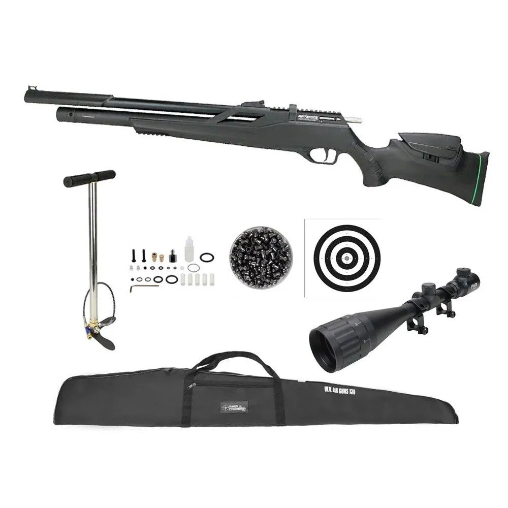 Carabina PCP Artemis T-REX Six 6.0 +Luneta 4-16x50 + Itens