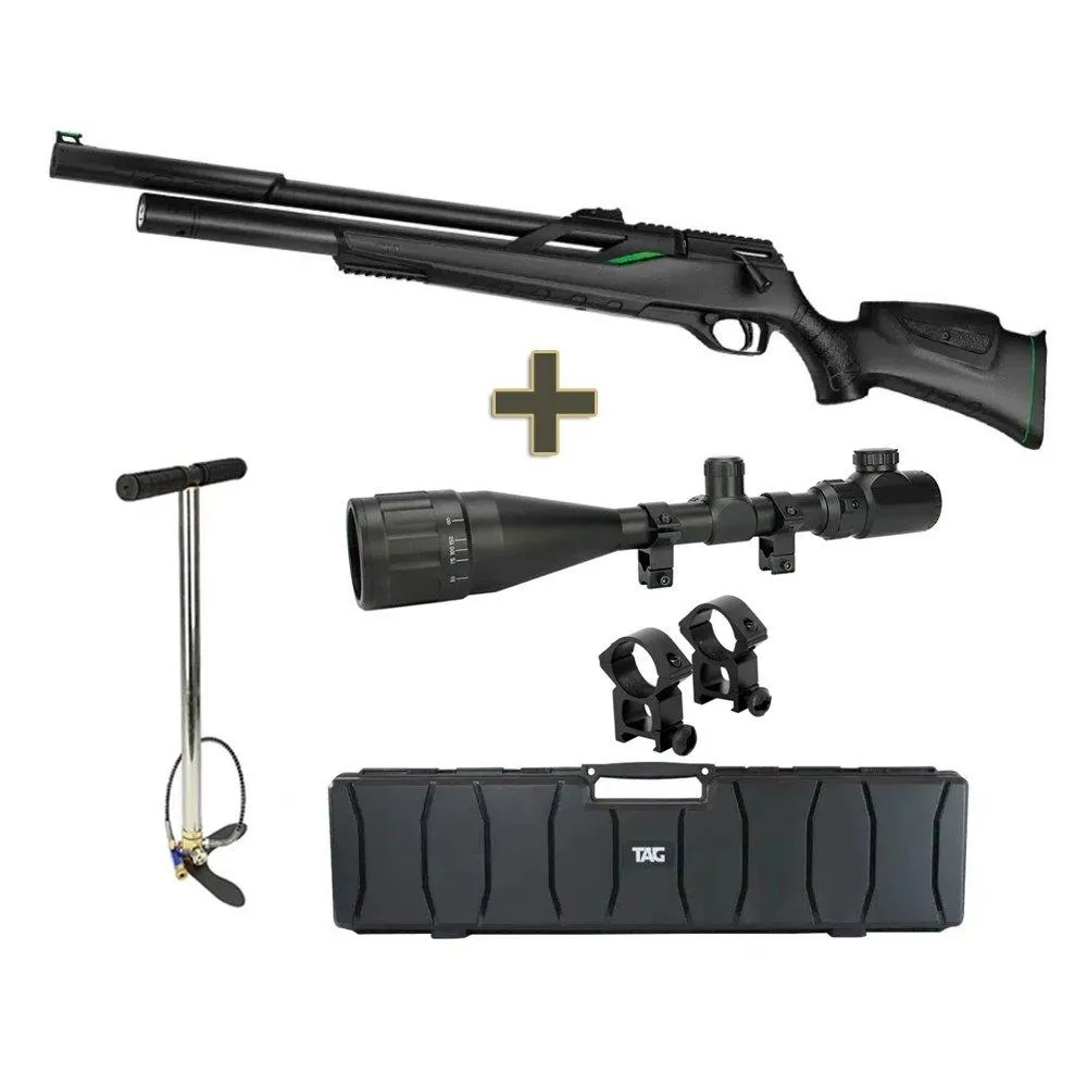 Carabina Pressão PCP T-REX 4.5 Válvula Reguladora+Case+Itens