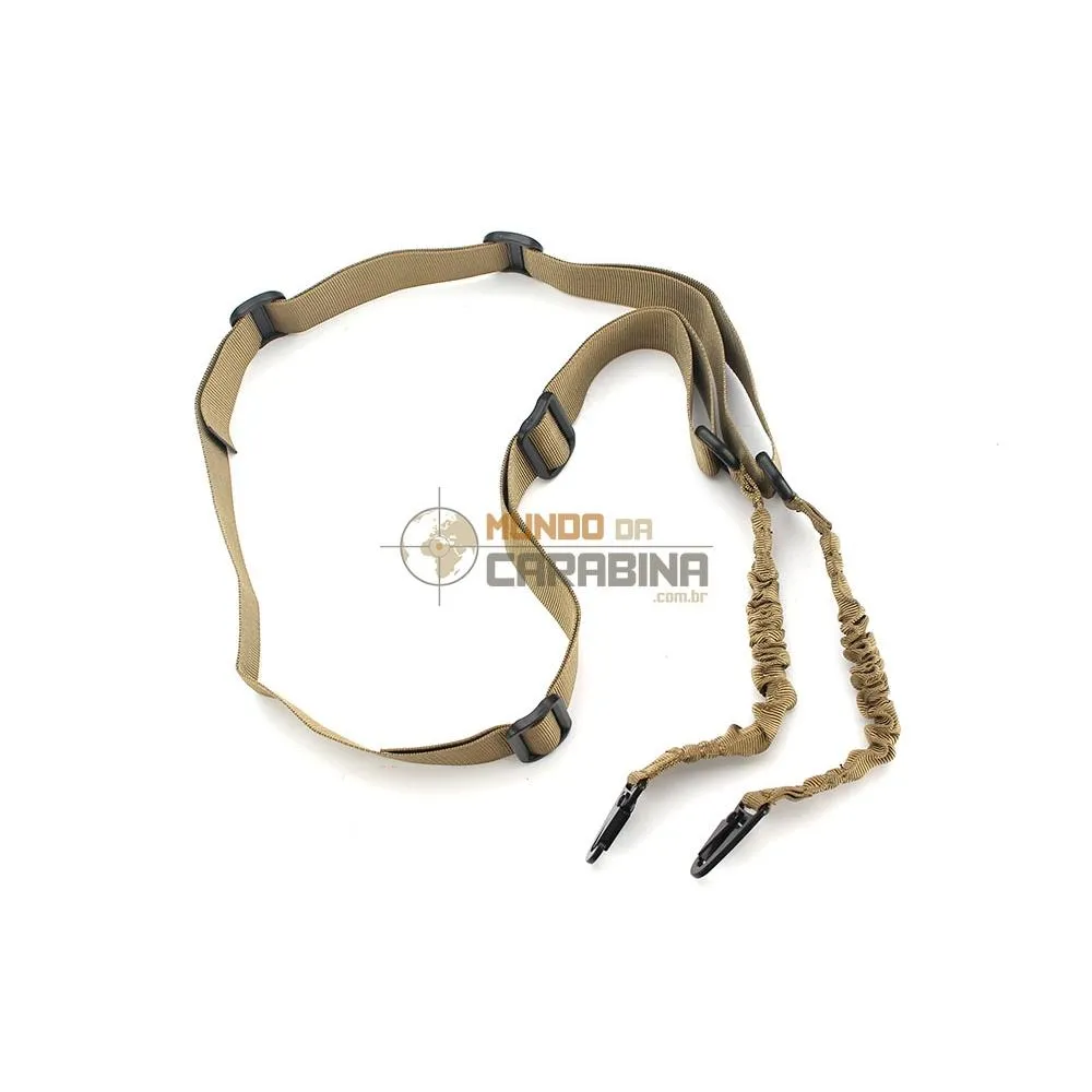 Bandoleira Tática 2 Pontas Sling - Tan